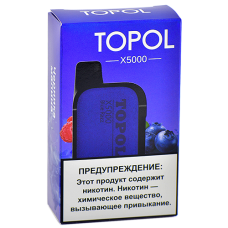 POD система  TOPOL X - 5000 затяжек - Черника - Малина - 2% - (1 шт.)
