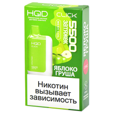 Многоразовая POD-система HQD CLICK - Яблоко - Груша (5500 затяжек) - (1 шт.)