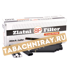 Сигаретные гильзы Zlatni Filter - Black Tube 15мм (200 шт.)