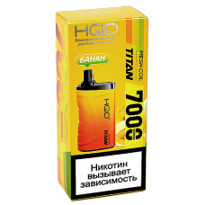 POD система HQD - TITAN - Банан (7000 затяжек) - 2% - (1 шт.)