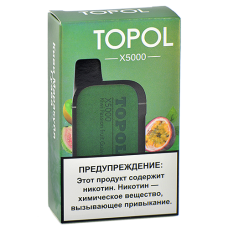 POD система  TOPOL X - 5000 затяжек - Киви - Маракуйя - Гуава - 2% - (1 шт.)