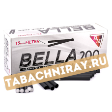 Сигаретные гильзы Bella - Black Tube 15мм (200 шт.)